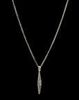 Ray Of Light Large Drop Pendent Silver