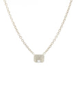 Ray of Light Solitaire Necklace Silver