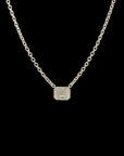 Ray of Light Solitaire Necklace Silver
