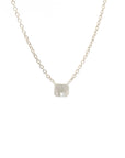 Ray of Light Solitaire Necklace Silver