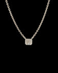 Ray of Light Solitaire Necklace Silver