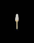 Luna Micro Ring - Gold White Diamond  Pave