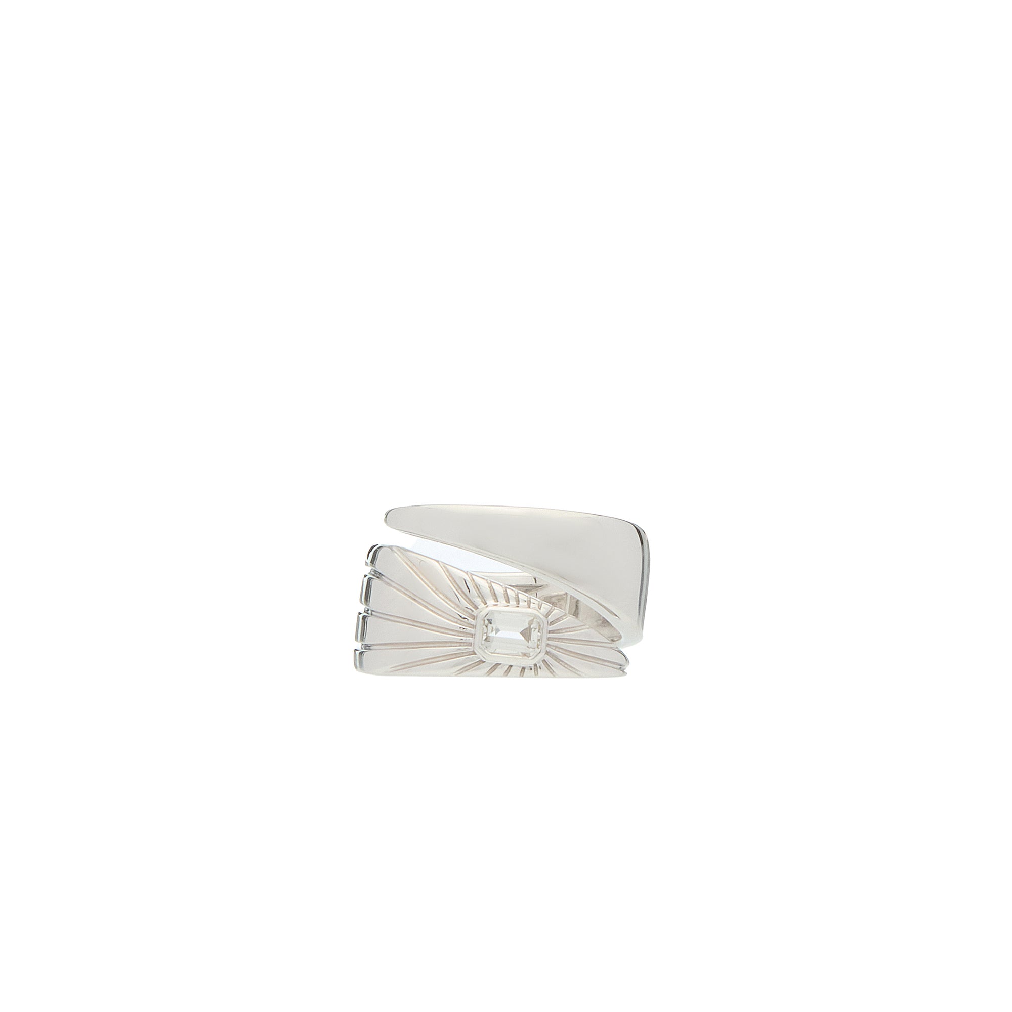 Ray of Light Ring -Silver  Open  Band