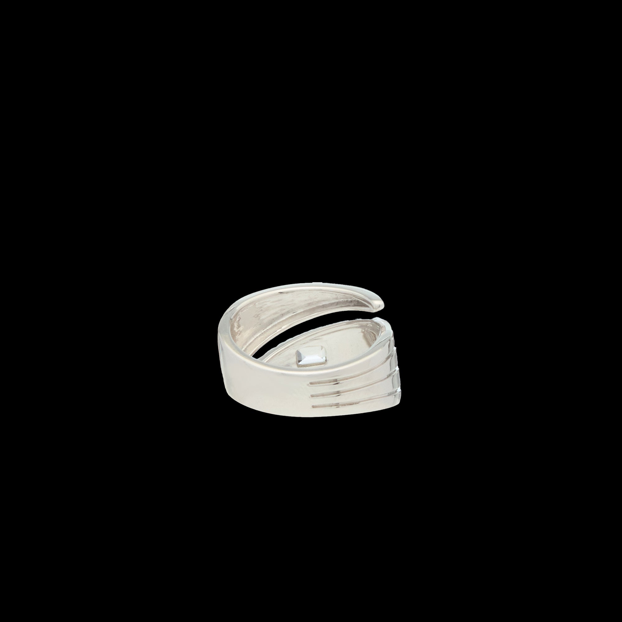 Ray of Light Ring -Silver  Open  Band