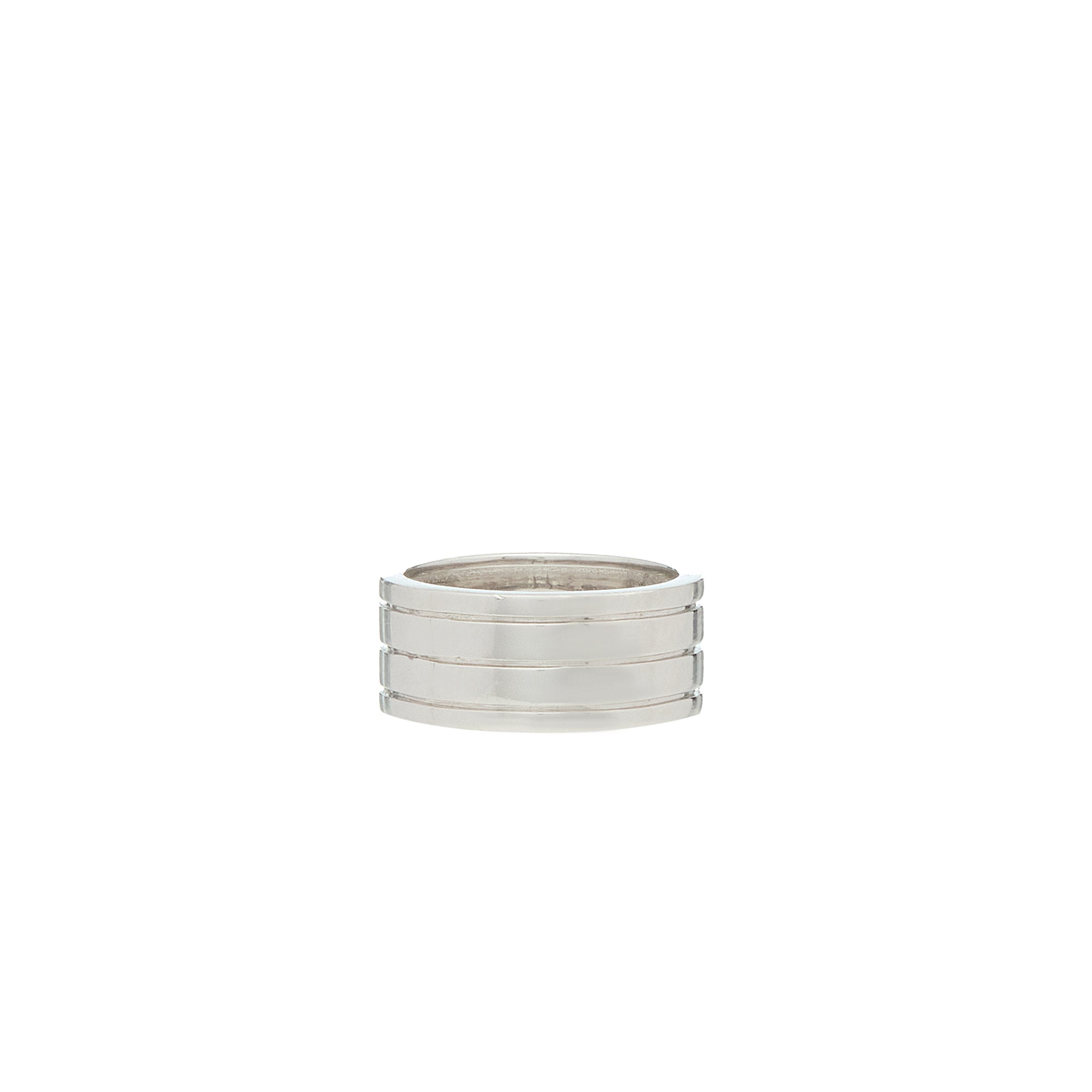 Ray of Light Ring -Silver Cigar Band Medium