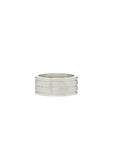 Ray of Light Ring -Silver Cigar Band Medium