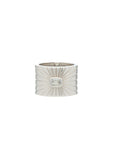 Ray of Light Ring -Silver Cigar Band Large