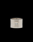 Ray of Light Ring -Silver Cigar Band Large