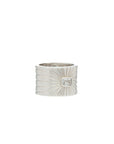 Ray of Light Ring -Silver Cigar Band Large