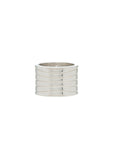 Ray of Light Ring -Silver Cigar Band Large