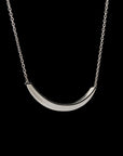 Luna Necklace - Silver with Black Diamond Detail