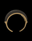 Luna Cuff -Gold Black Diamond Pave