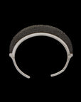 Luna Cuff - Silver Black Diamond Pave