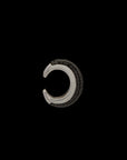 Luna Earcuff - Silver with Black Diamond Pave