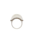 Luna Ring - Silver with Brown Diamond Detail