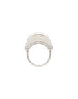 Luna Ring - Silver with White Diamond Detail