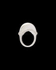 Luna Ring - Silver with White Diamond Detail