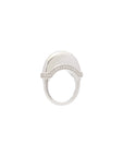 Luna Ring - Silver with White Diamond Detail