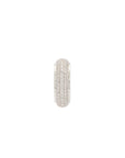 Luna Earcuff - Silver with White  Diamond Pave