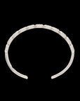 Ray of Light -  Quatrum Cuff  Silver - Brown Pave Diamonds