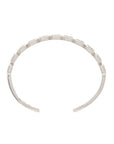 Ray of Light -  Quatrum Cuff  Silver - Brown Pave Diamonds