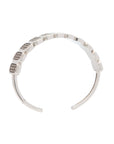 Ray of Light -  Quatrum Cuff  Silver - Brown Pave Diamonds
