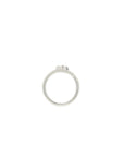 Eclipse Mini Ring - White Gold All White Pave