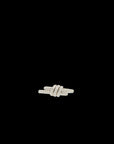 Eclipse Mini Ring - White Gold All White Pave