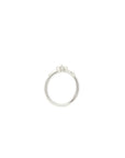 Eclipse Mini Ring - White Gold 1 row pave