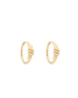 Eclipse Small Hoops - Gold