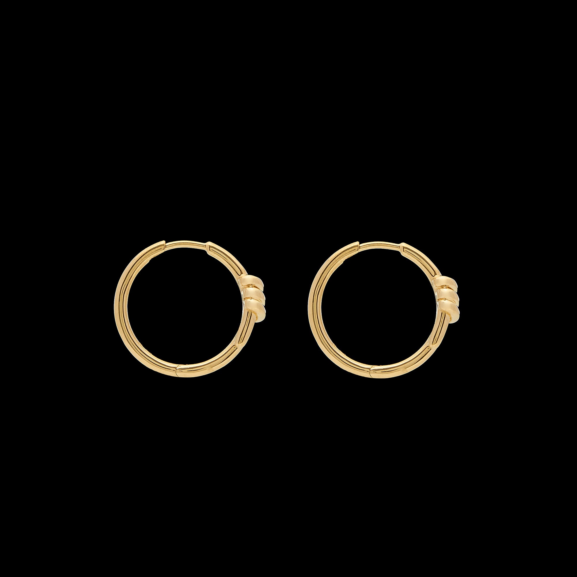 Eclipse Small Hoops - Gold
