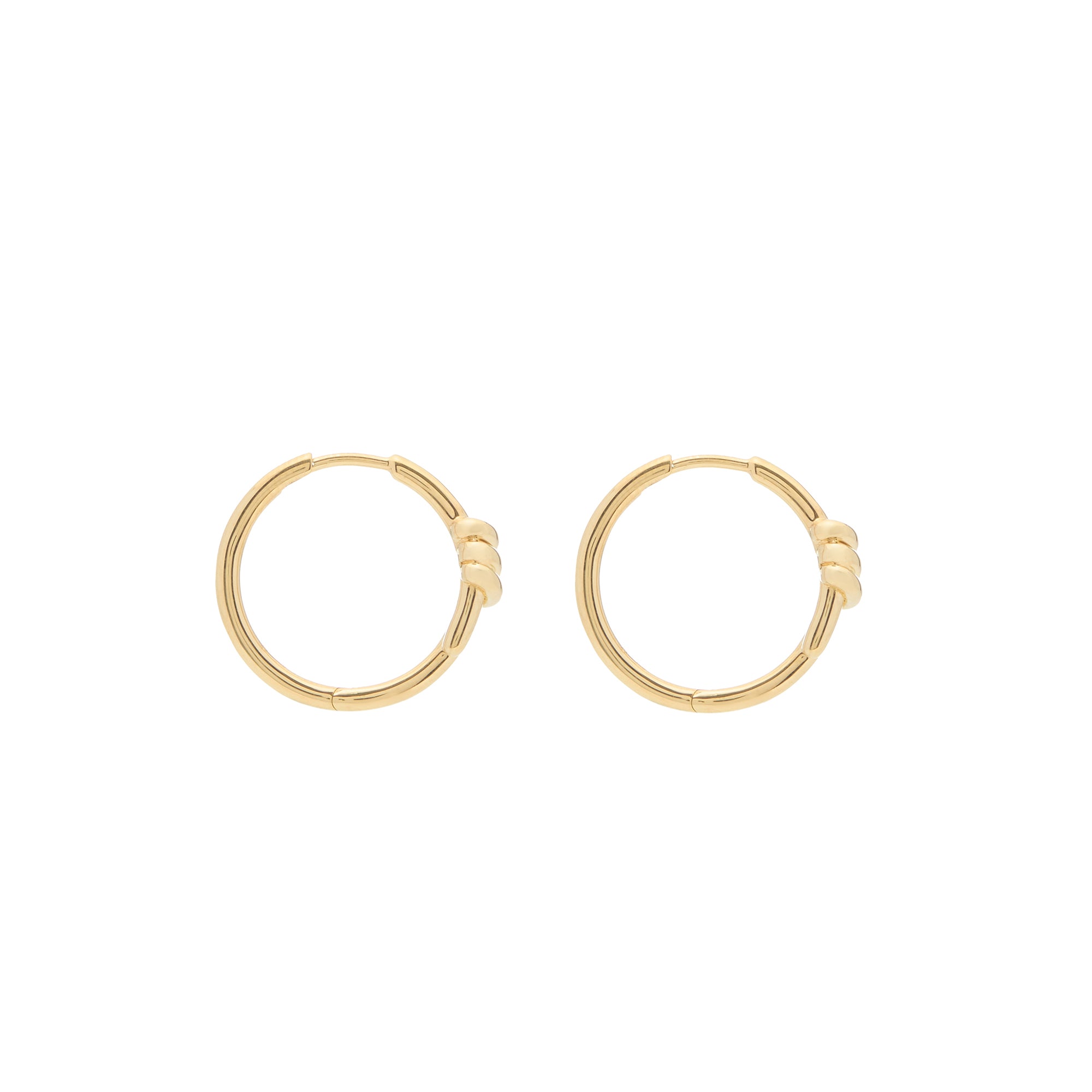 Eclipse Small Hoops - Gold