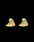 Ray Of Light Cuff Huggies Gold & Tsavorite