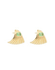 Ray Of Light Cuff Huggies Gold & Tsavorite