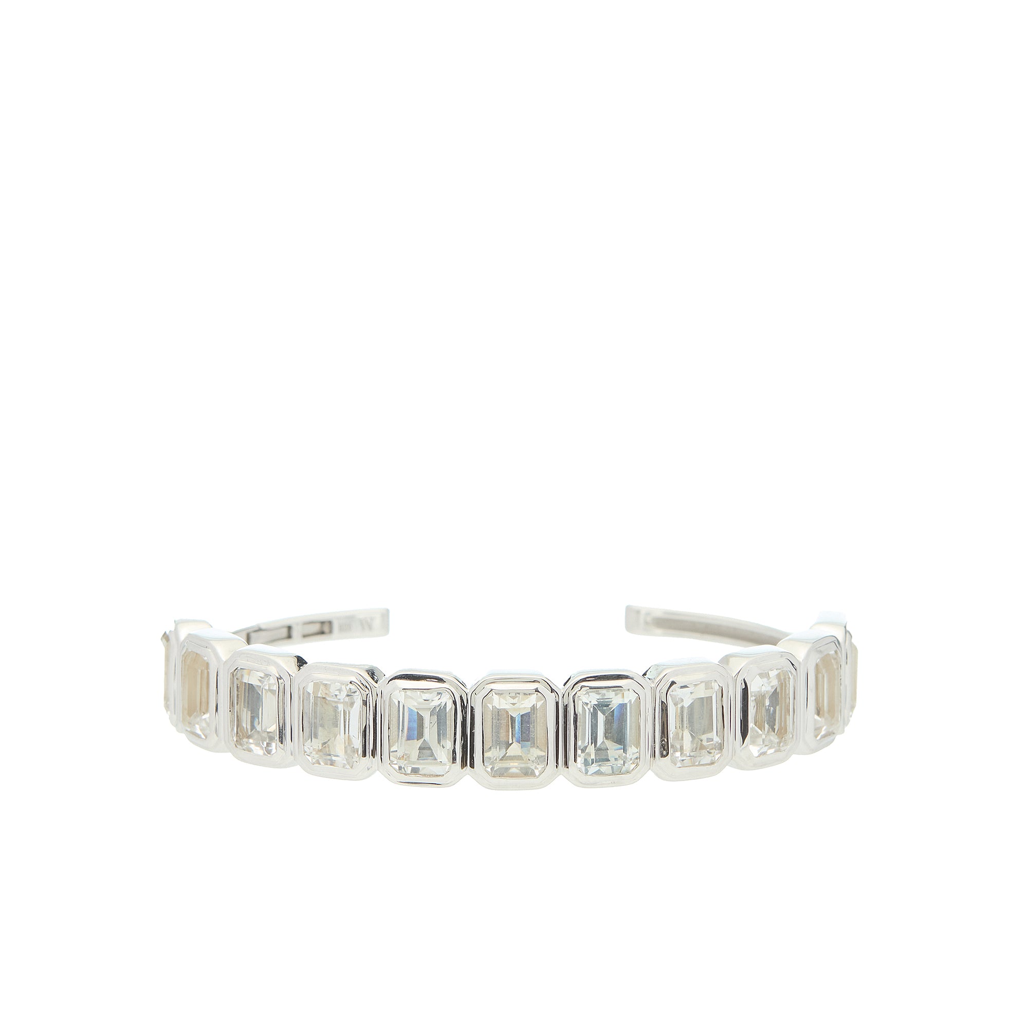 Ray of Light -  Quatrum Cuff  Silver -White Topaz