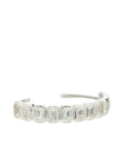 Ray of Light -  Quatrum Cuff  Silver -White Topaz
