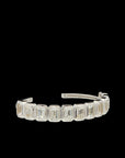 Ray of Light -  Quatrum Cuff  Silver -White Topaz