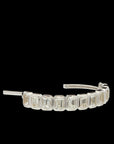 Ray of Light -  Quatrum Cuff  Silver -White Topaz