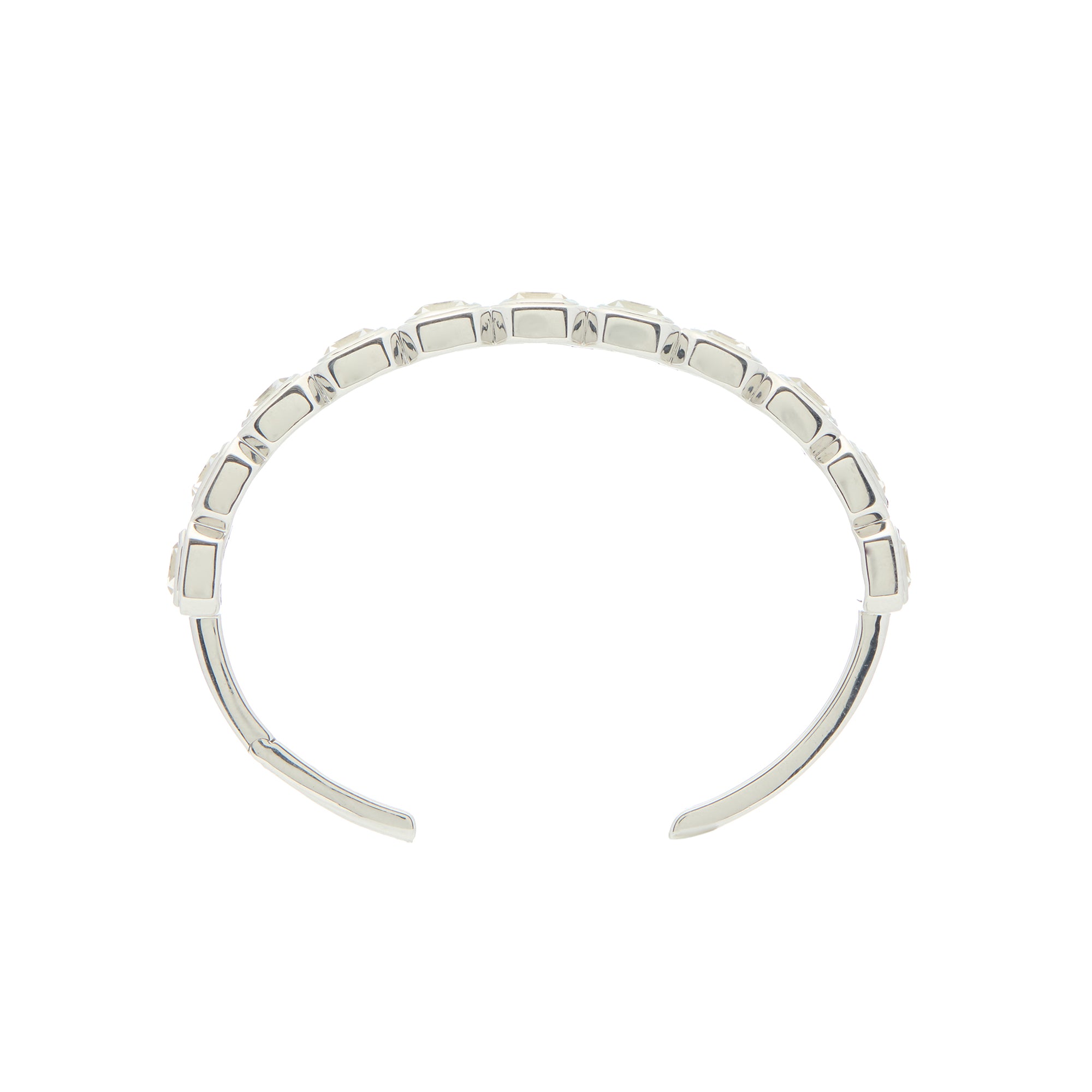Ray of Light -  Quatrum Cuff  Silver -White Topaz