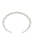 Ray of Light -  Quatrum Cuff  Silver -White Topaz