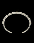Ray of Light -  Quatrum Cuff  Silver -White Topaz