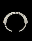 Ray of Light -  Quatrum Cuff  Silver -White Topaz