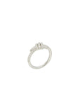 Eclipse Mini Ring - White Gold All White Pave