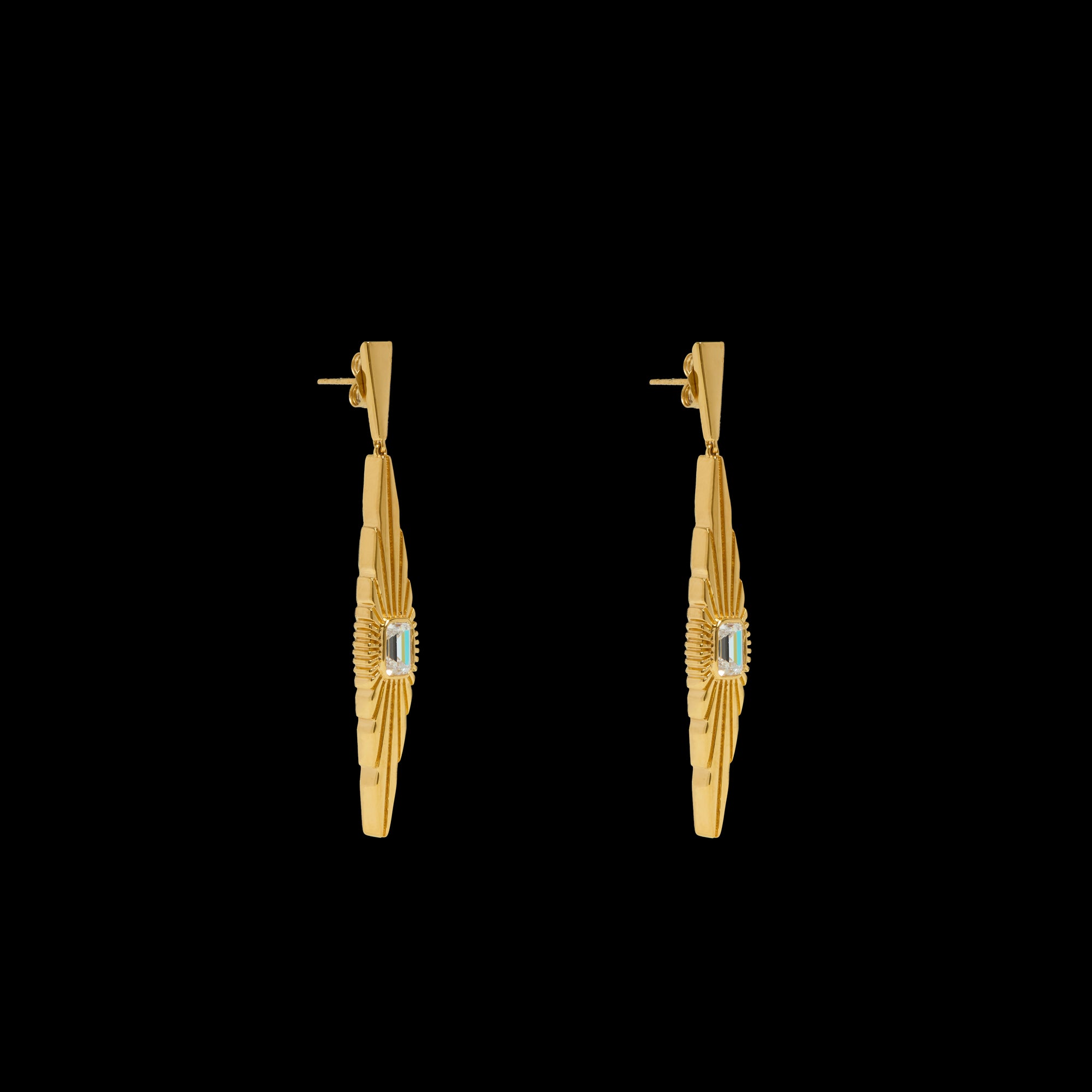 Ray Of Light Medium Drop Earrings