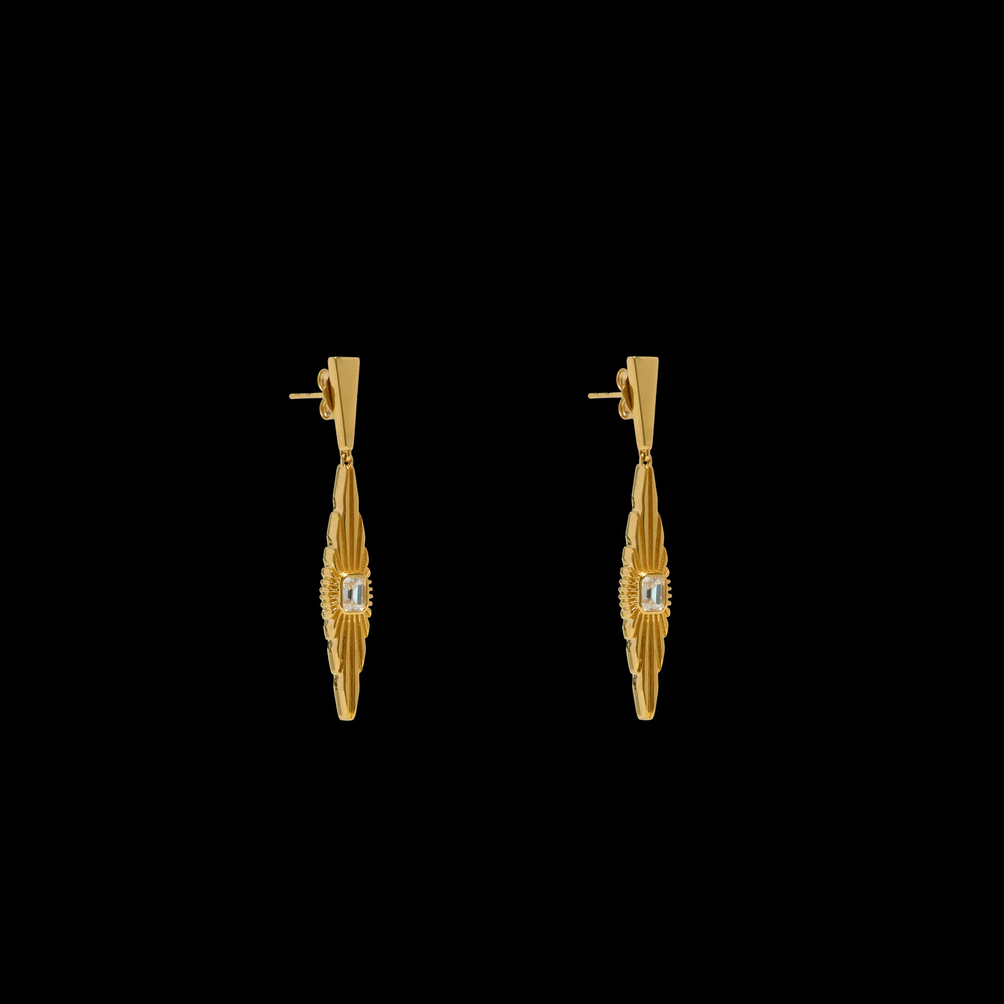 Ray Of Light Small Drop Earrings