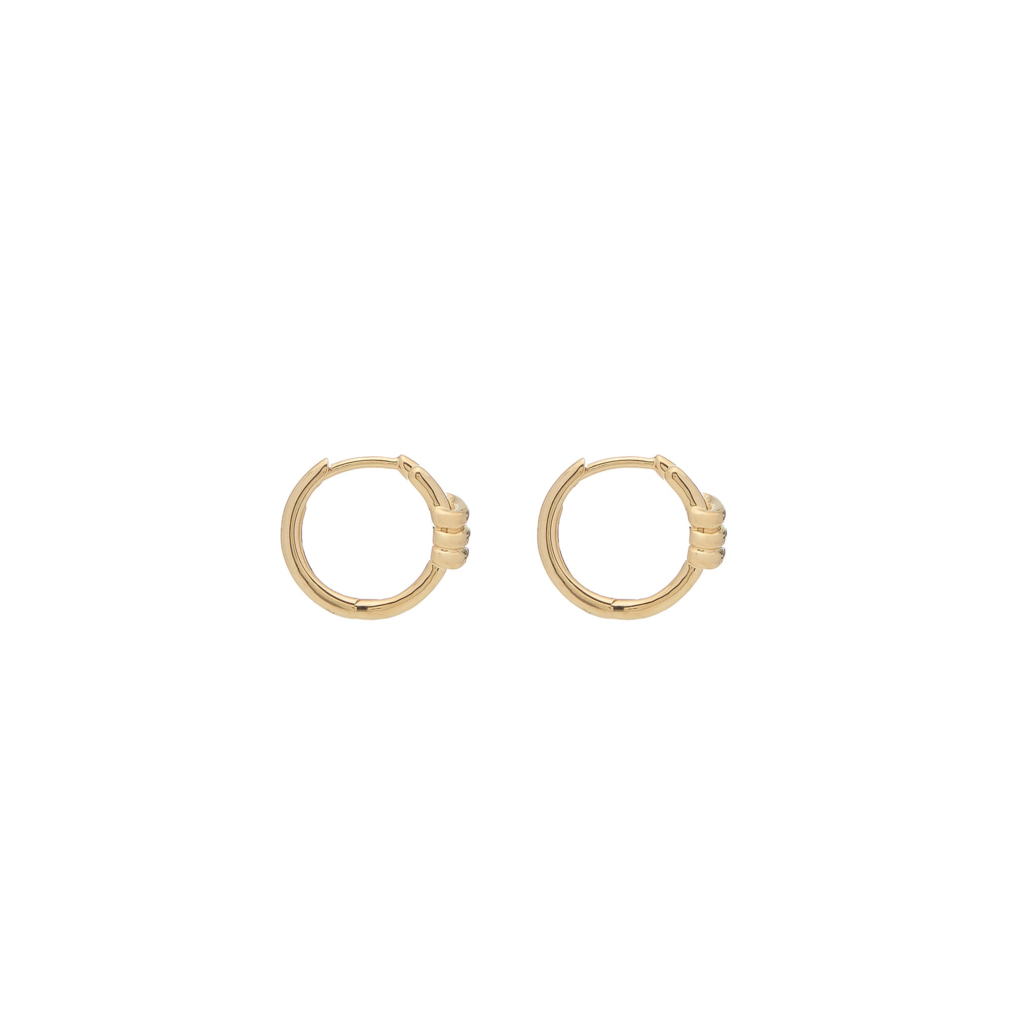 Eclipse Mini Hoops - Gold