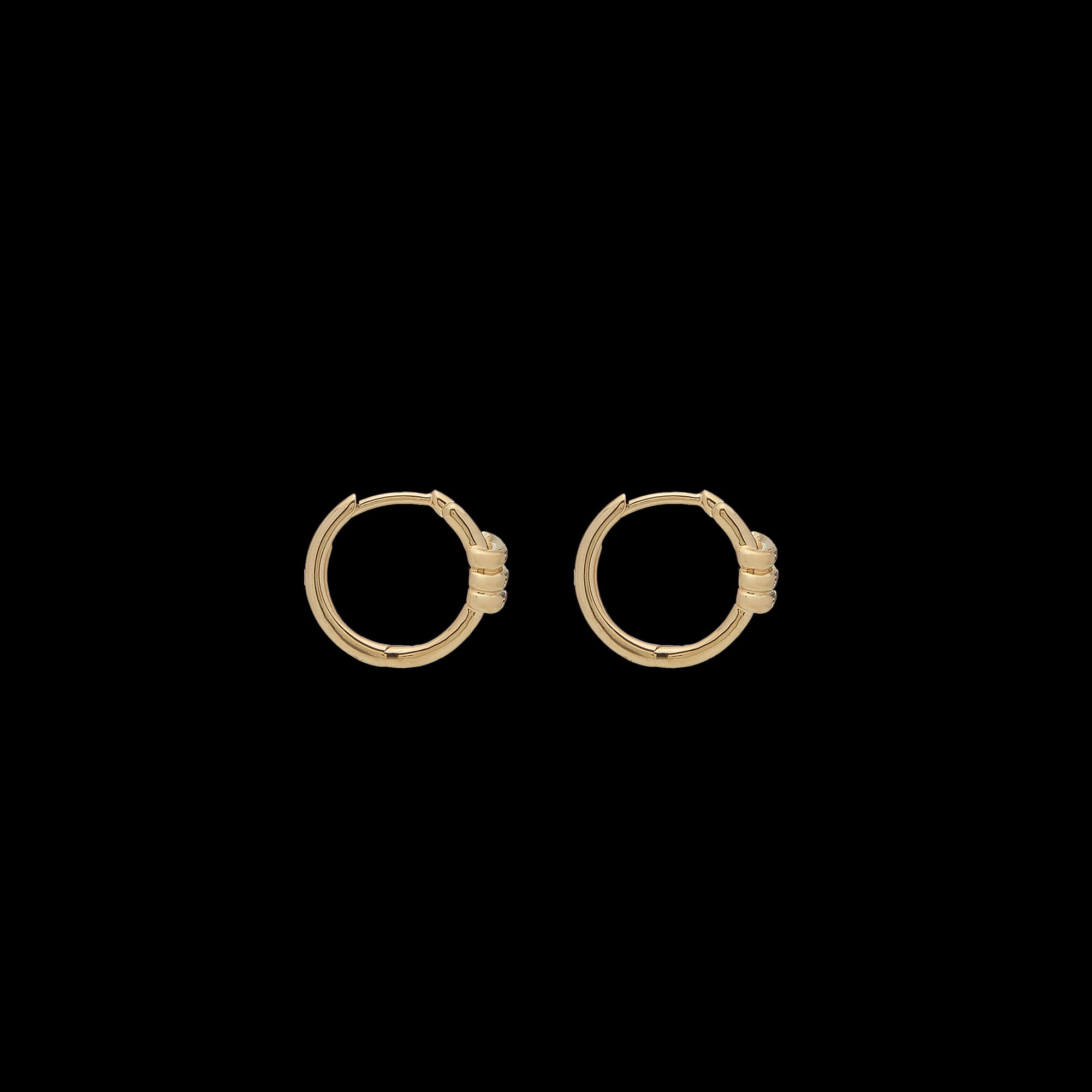 Eclipse Mini Hoops - Gold