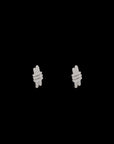 Eclipse Mini Hoops - White Gold All White Pave