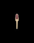 Luna Mini Ring- Gold Diamond Ruby  Pave