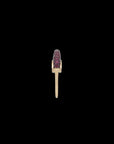 Luna Micro Ring - Gold White Dark Ruby  Pave